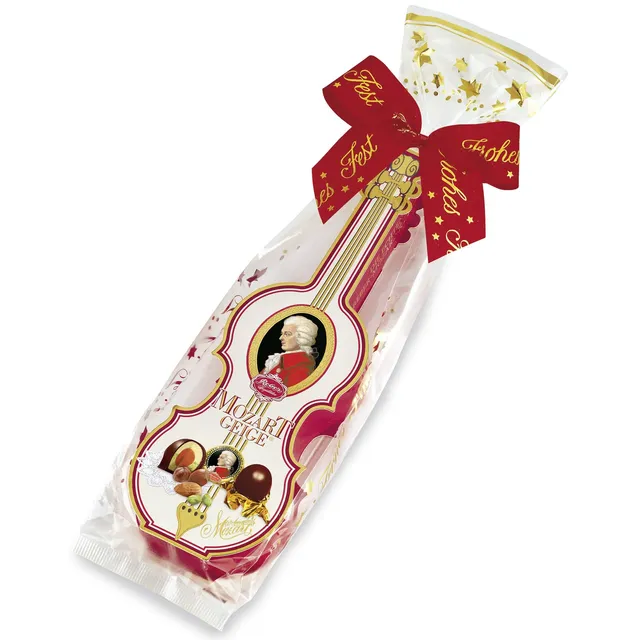 Reber Mozart-Geige Echte Mozartkugeln Pralinen 7 Stück 140 g