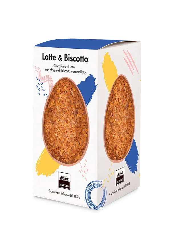 Maglio Pasqua Osterei Vollmilch & Biscotto Schokoei