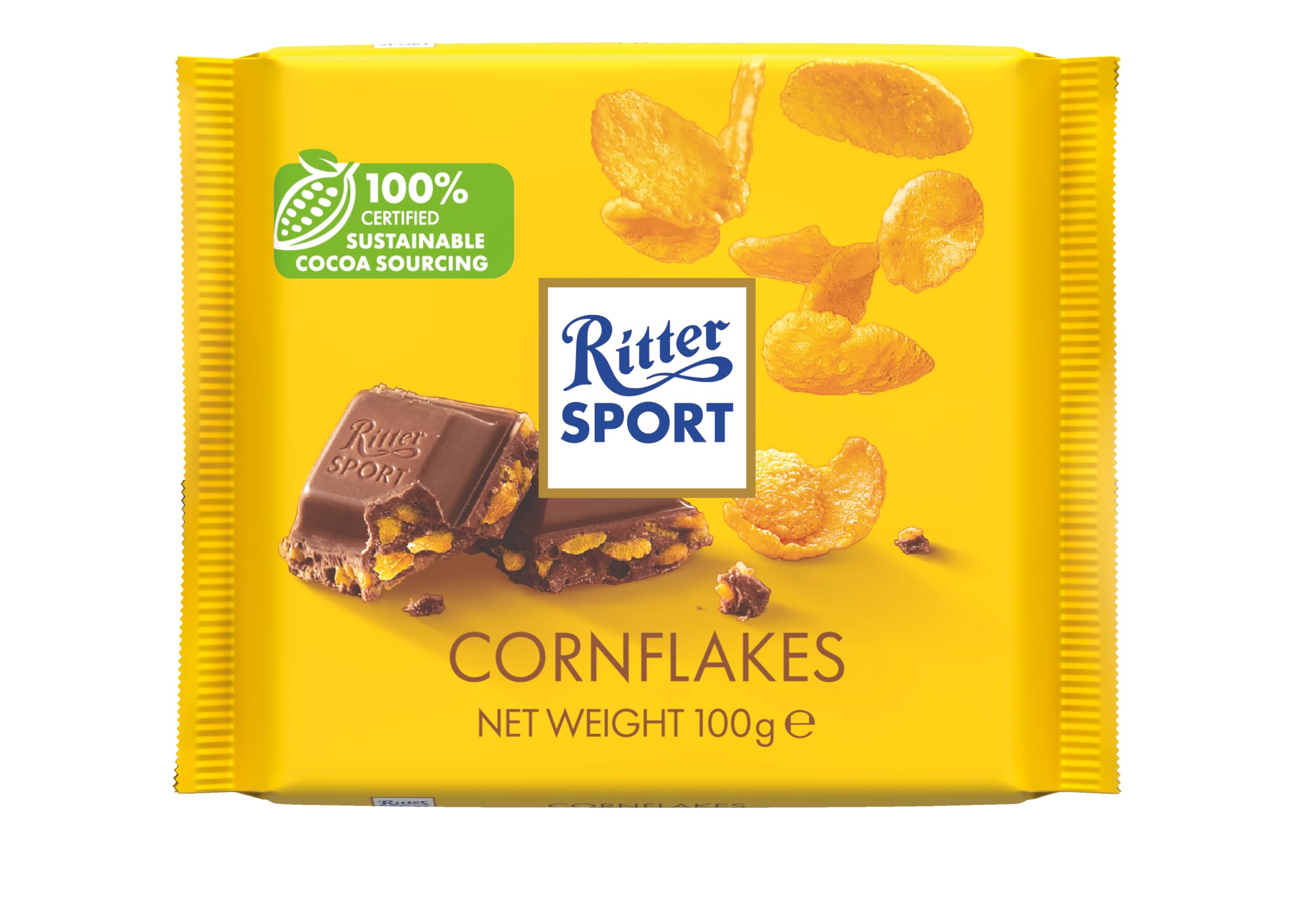 Ritter Sport Knusper-Flakes Vollmilchschokolade 10 x 100g Cornflakes