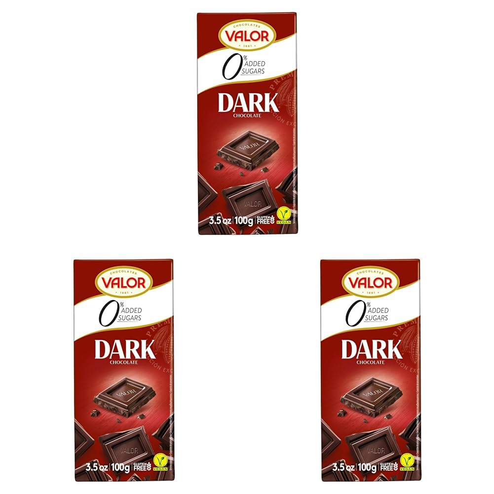Valor 0% Dunkle Schokolade 52% 100g ohne Zucker Stevia