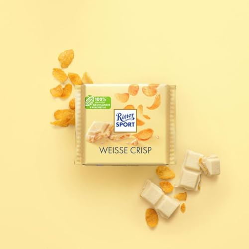 Ritter Sport Weisse Crisp Weiße Schokolade 10 x 100 g