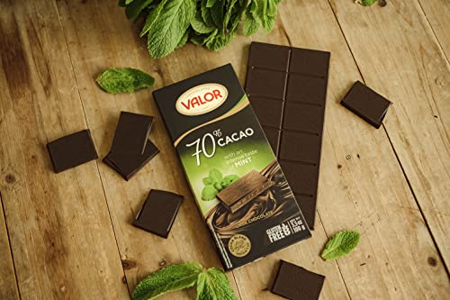 Valor Tradicionales Dunkle Schokolade 70% Minze 100g vegan