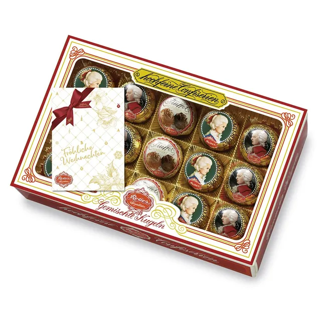Reber Gemischte Kugeln Mozartkugeln Pralinen 15 Stück 300 g