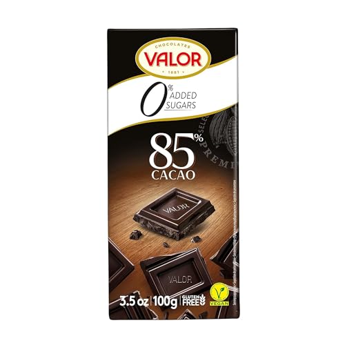 Valor 0% Dunkle Schokolade 85% Kakao zuckerfrei 100 g