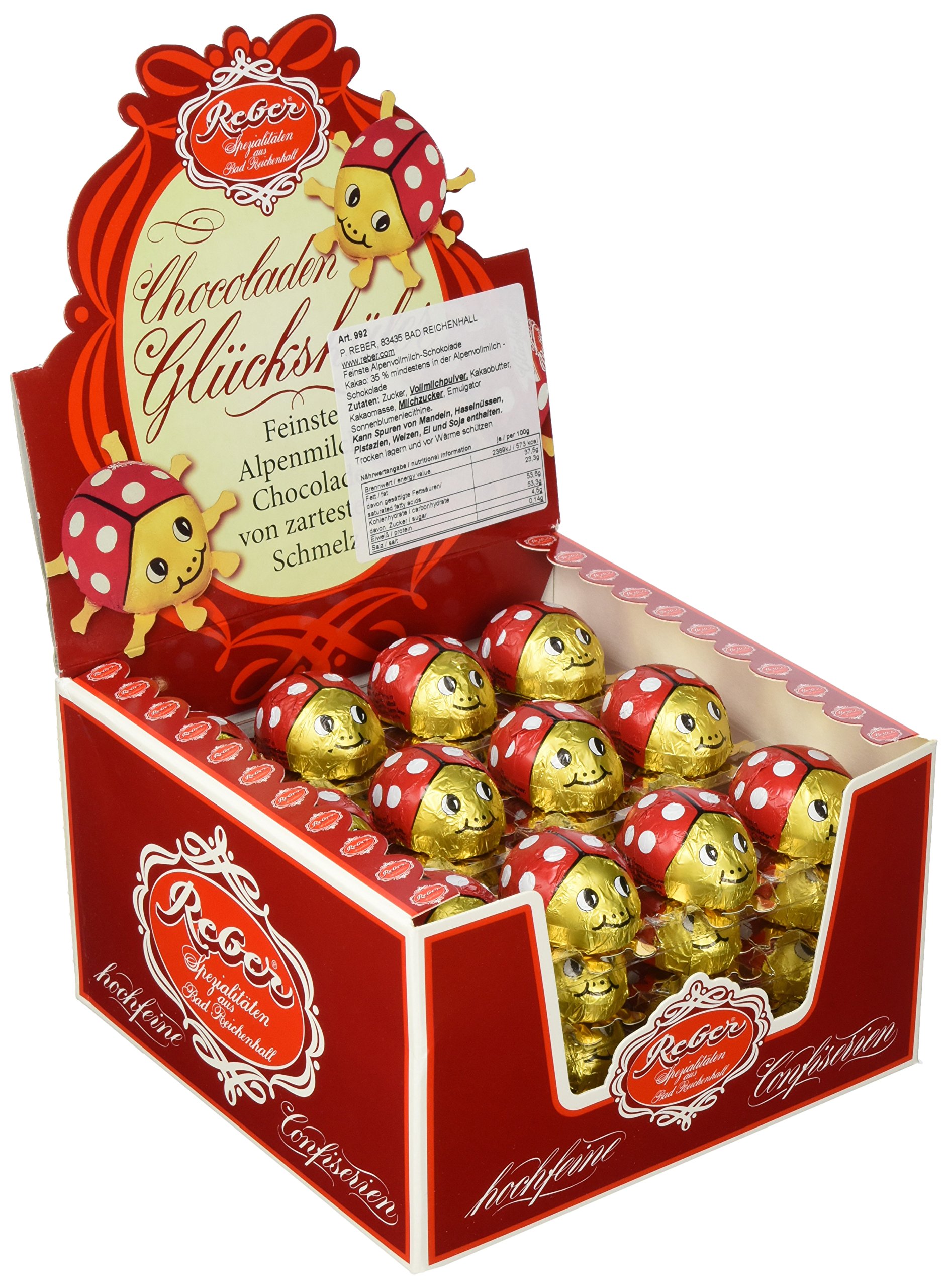Reber Glückskäfer Schoko-Figuren Vollmilch 48x15g