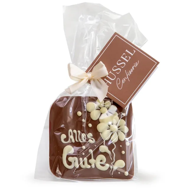 HUSSEL Alles Gute Vollmilchschokolade Blume 35 g
