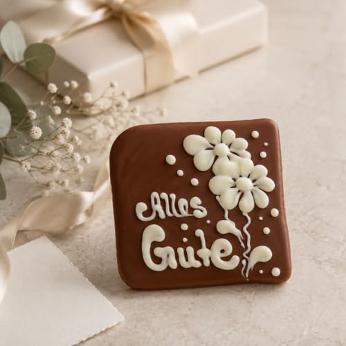 HUSSEL Alles Gute Vollmilchschokolade Blume 35 g