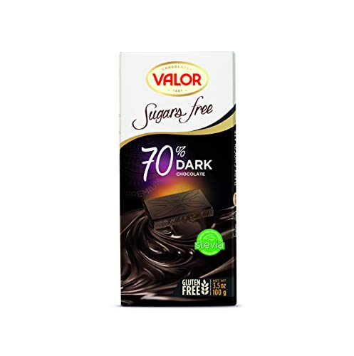 Valor 0% Dunkle Schokolade 70% Tafel 100g zuckerfrei Stevia