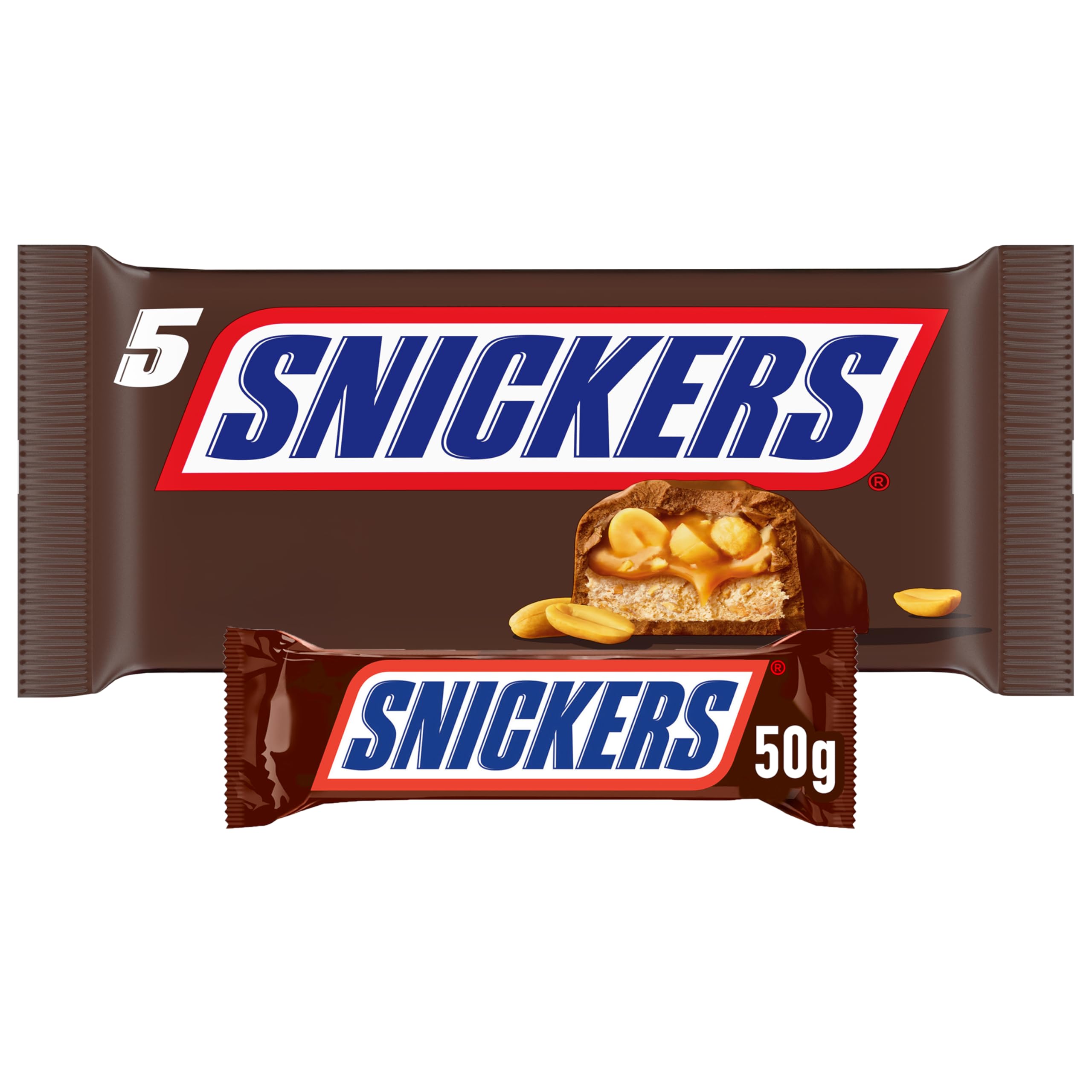 Snickers Original Schokoriegel 5x50g Erdnuss Karamell