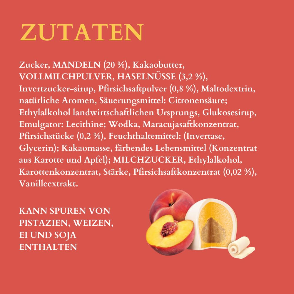Reber Constanze Pfirsich Mozart-Kugeln 45er 900g weiß