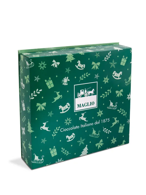 Maglio Christmas Geschenkbox 800g Pralinen Tafeln Creme Set
