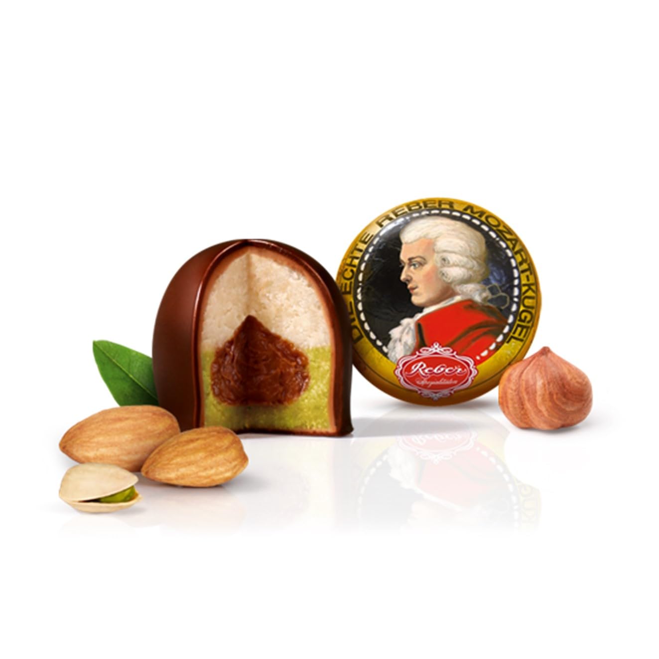 Reber Mozart-Kugeln Barock Zartbitter 15 Stück 300 g
