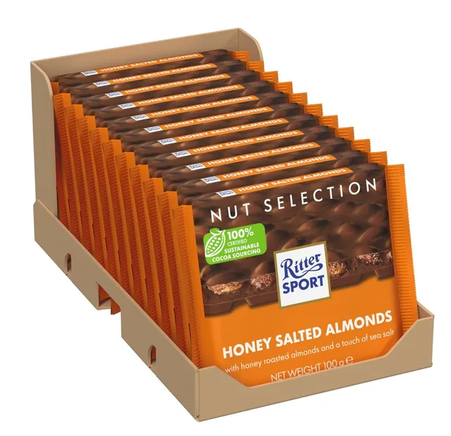 Ritter Sport Nuss-Klasse Honig-Salz-Mandel 11x100g Vollmilch