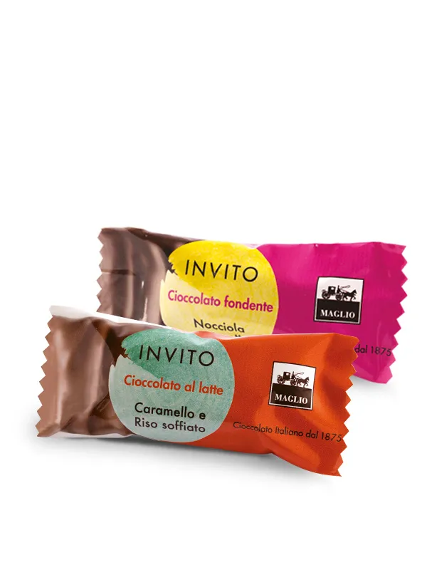 Maglio Confetture Invito Snack Schokoriegel Milch Karamell