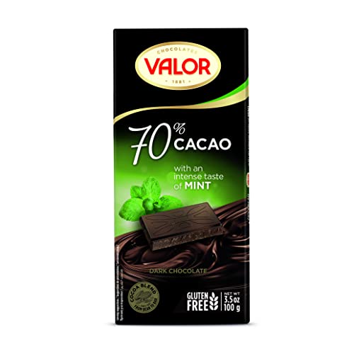 Valor Tradicionales Dunkle Schokolade 70% Minze 100g vegan
