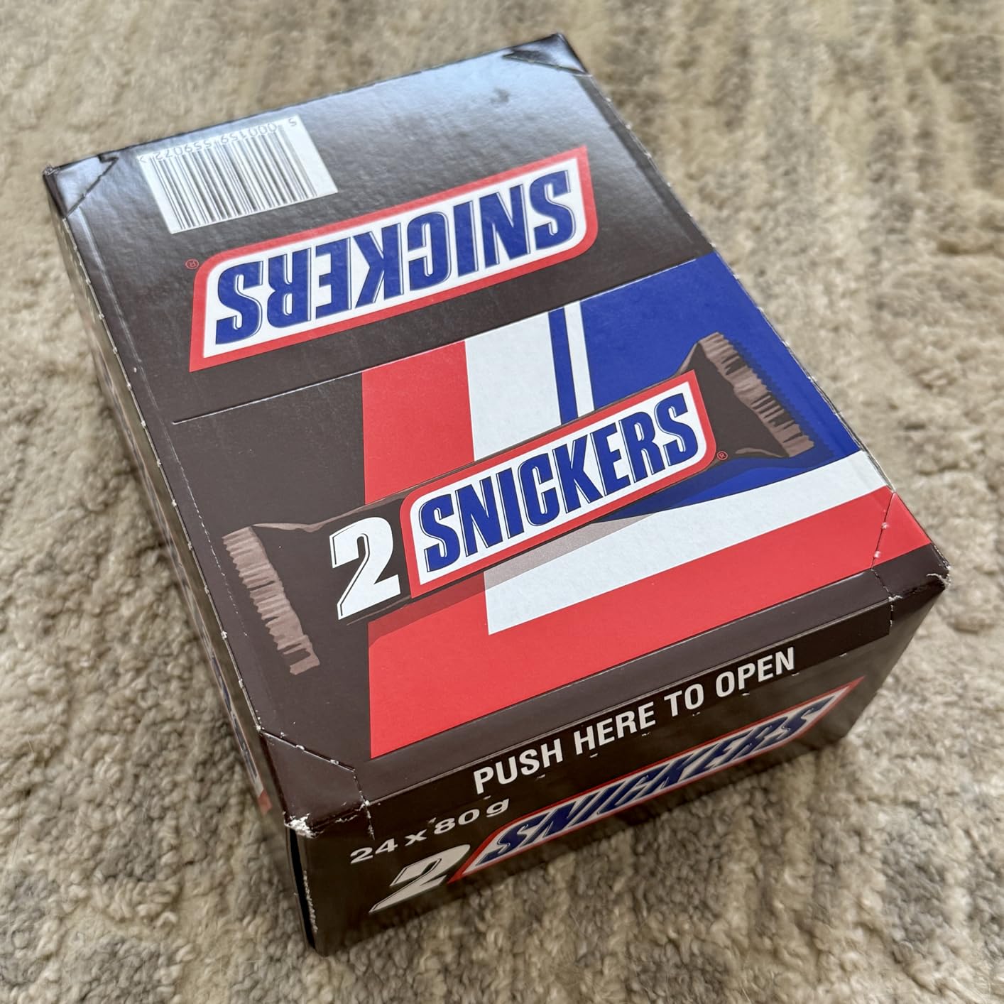 Snickers Original Schokoriegel Doppelpack 24 x 2 x 40g Erdnuss