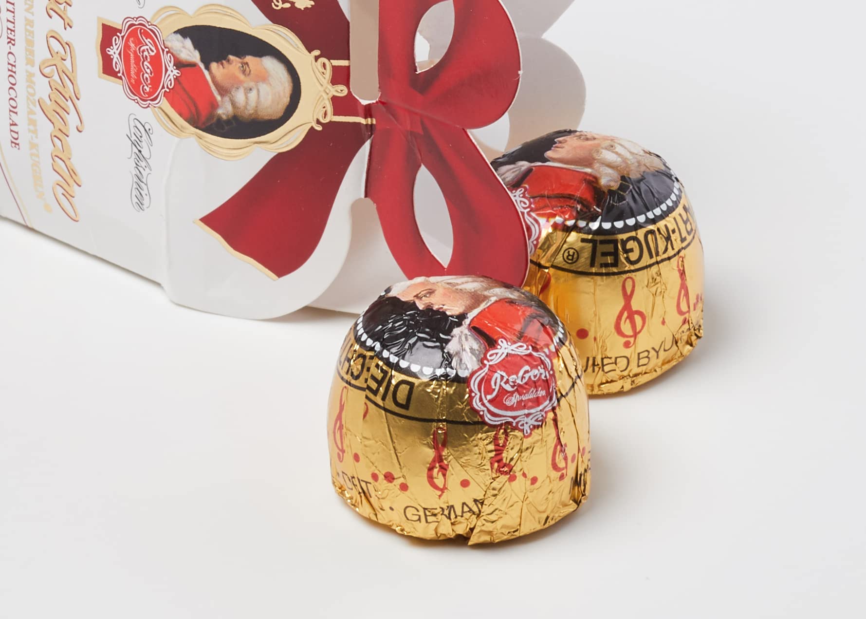 Reber Mozart-Kugeln Duett Pralinen 2er Pack 40g Pistazie