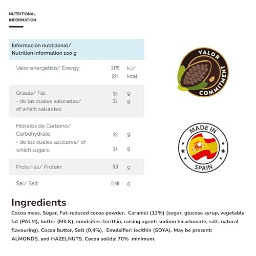 Valor Tradicionales Dunkle Schokolade 100g Karamell Salz