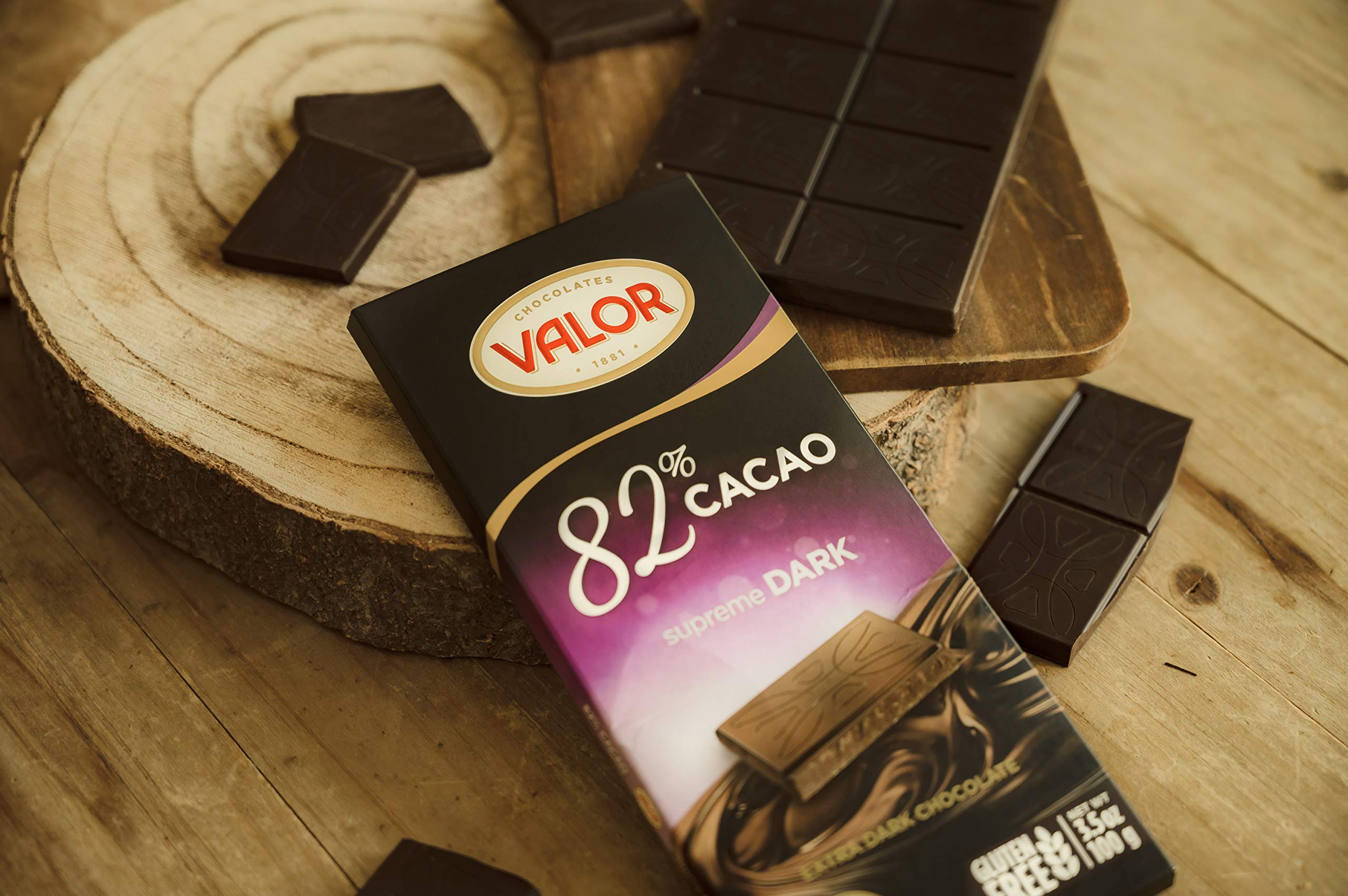 Valor Tradicionales Dunkle Schokolade 82% Kakao 100g Vegan