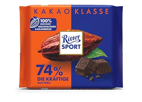 Ritter Sport Peru 74% Zartbitterschokolade 100g Kräftige