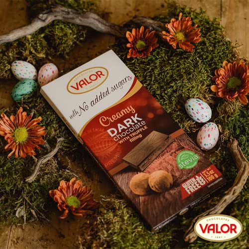 Valor 0% Trüffelcreme Schokolade 100g ohne Zucker 52%