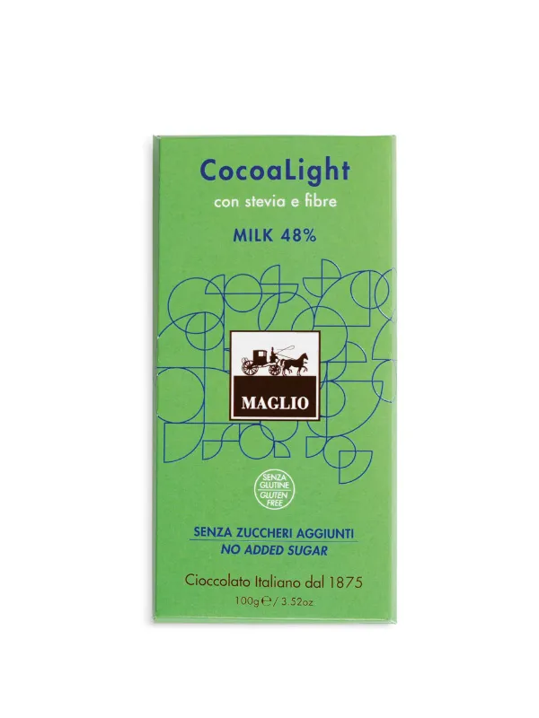 Maglio Cocoalight Latte Stevia Vollmilch Schokolade 48% Kakao