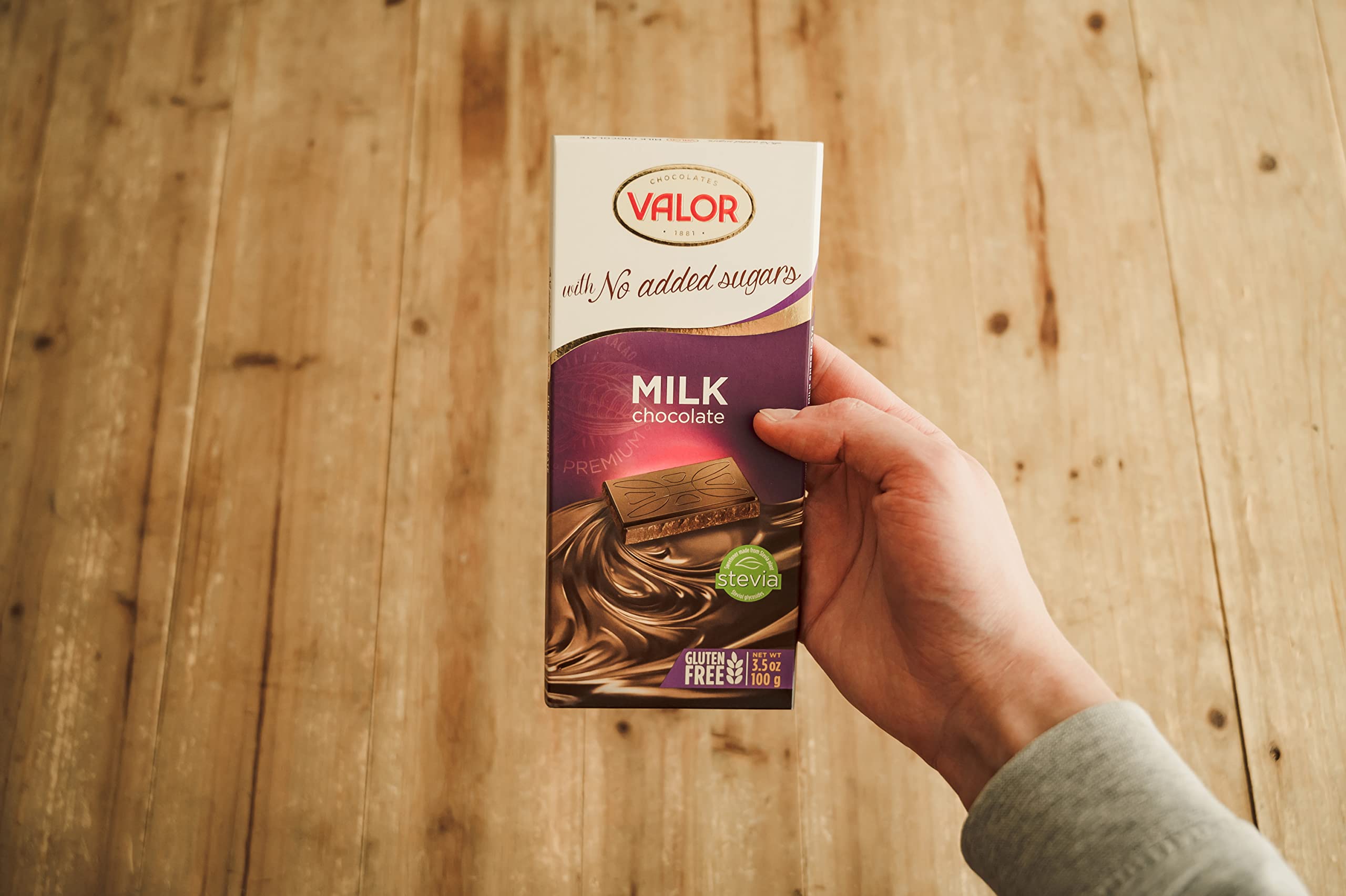 Valor 0% Milchschokolade 100g ohne Zucker Stevia