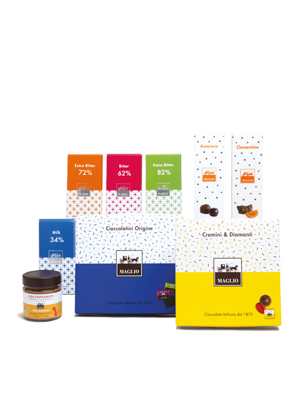 Maglio Cioccolatini Ballotin Christmas Pralinen 1 kg Geschenkpackung