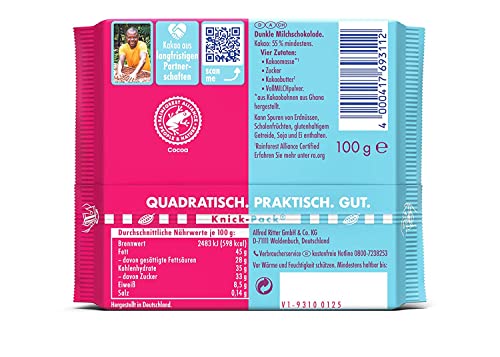 Ritter Sport Kakao-Klasse Die Milde 55% Tafel 100g Ghana