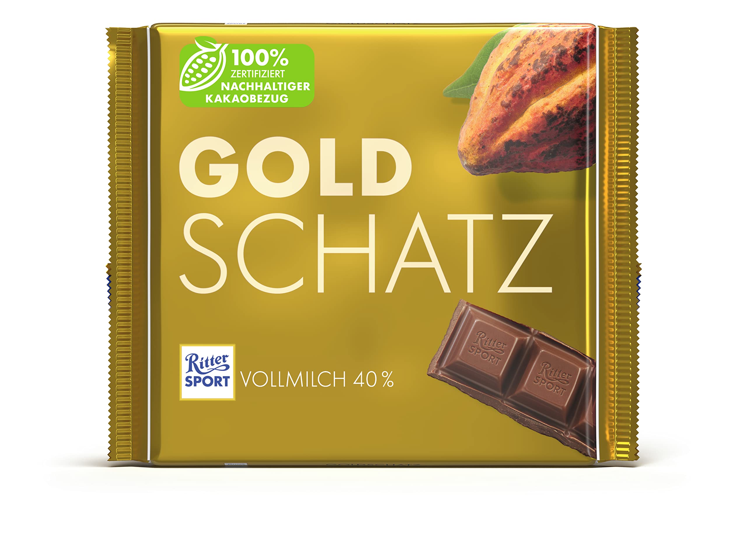 Ritter Sport Großtafel Goldschatz Vollmilch 11x250g Karamell