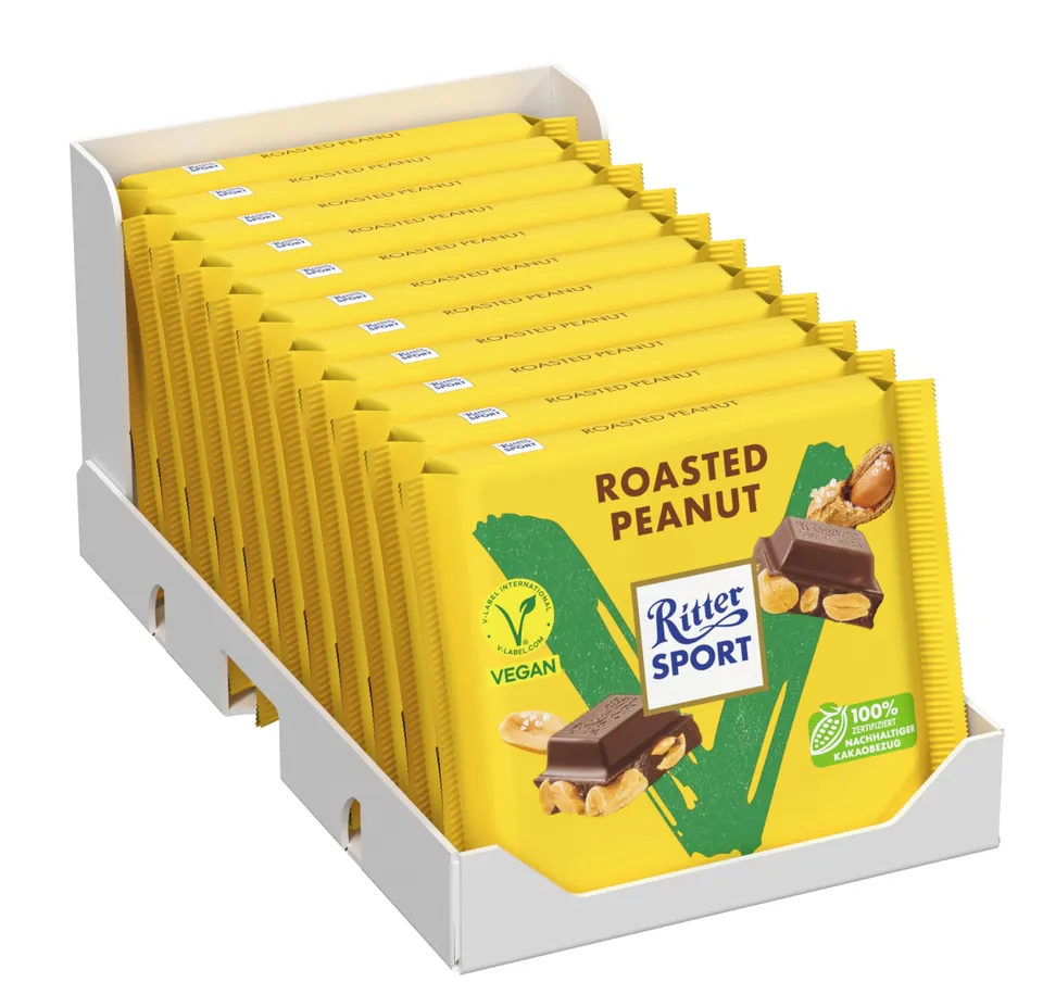 Ritter Sport Vegan Roasted Peanut Schokolade 11 x 100g gesalzen