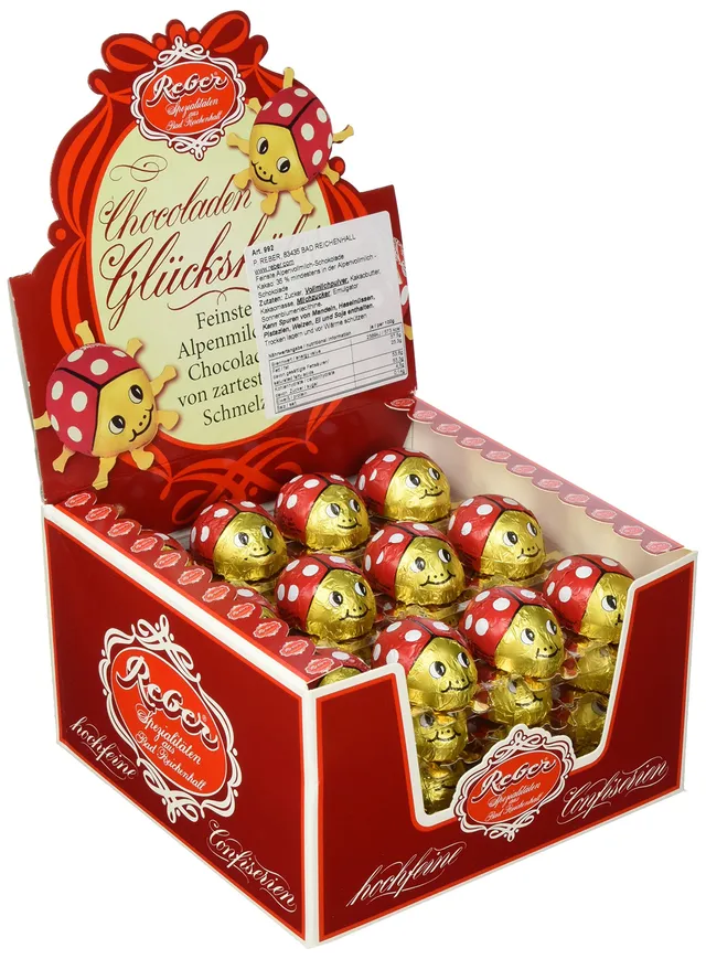 Reber Glückskäfer Schoko-Figuren Vollmilch 48x15g
