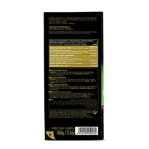 Valor Tradicionales Dunkle Schokolade 70% Minze 100g vegan