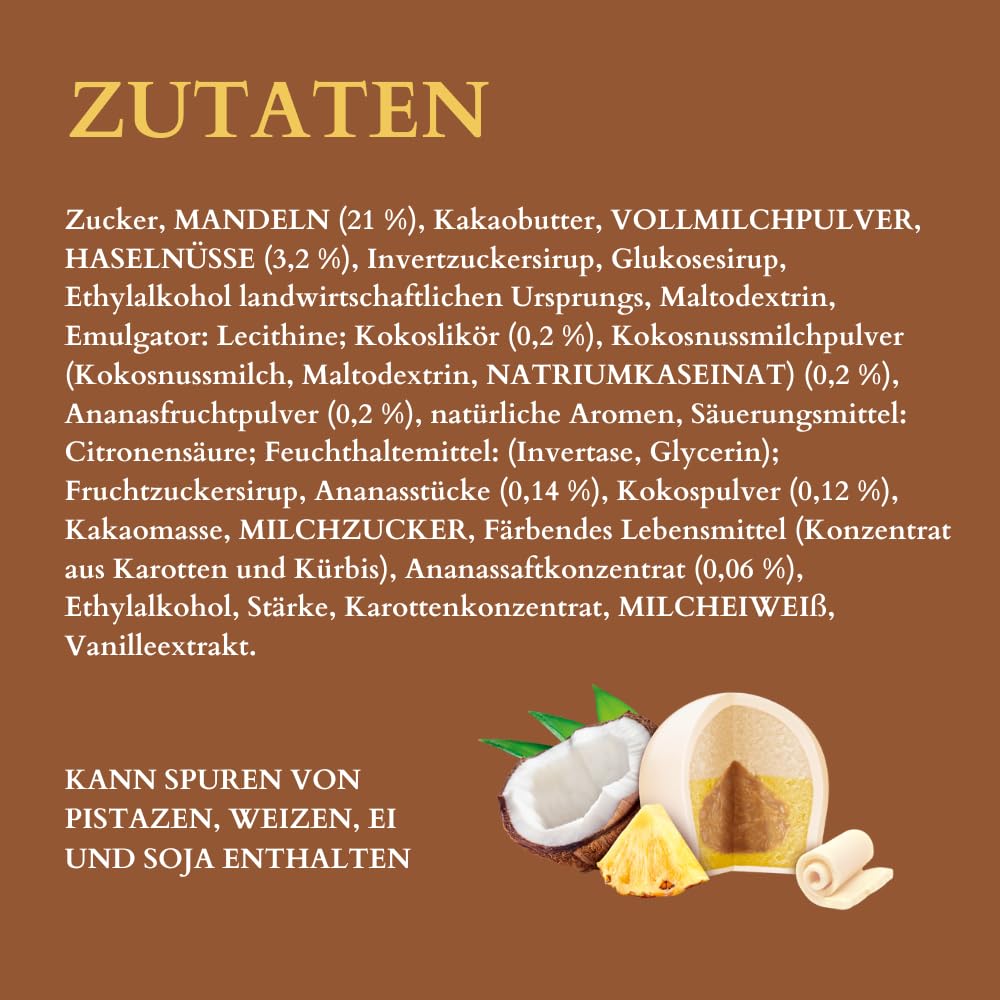 Reber Constanze Mozart-Kugeln Weiß Cocos Ananas 45x900g