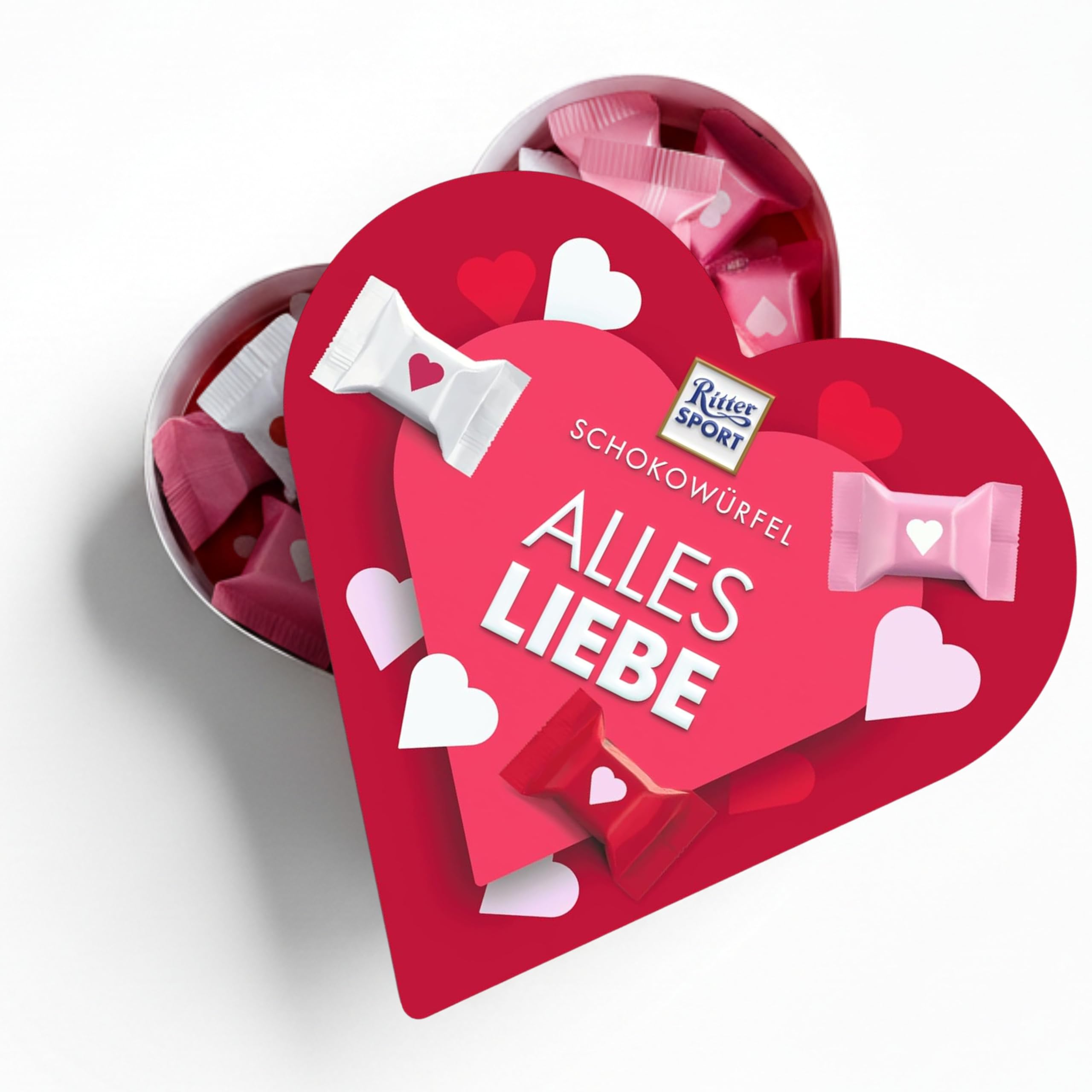 Ritter Sport Bunte Vielfalt Herz Schokowürfel 119g Vollmilch