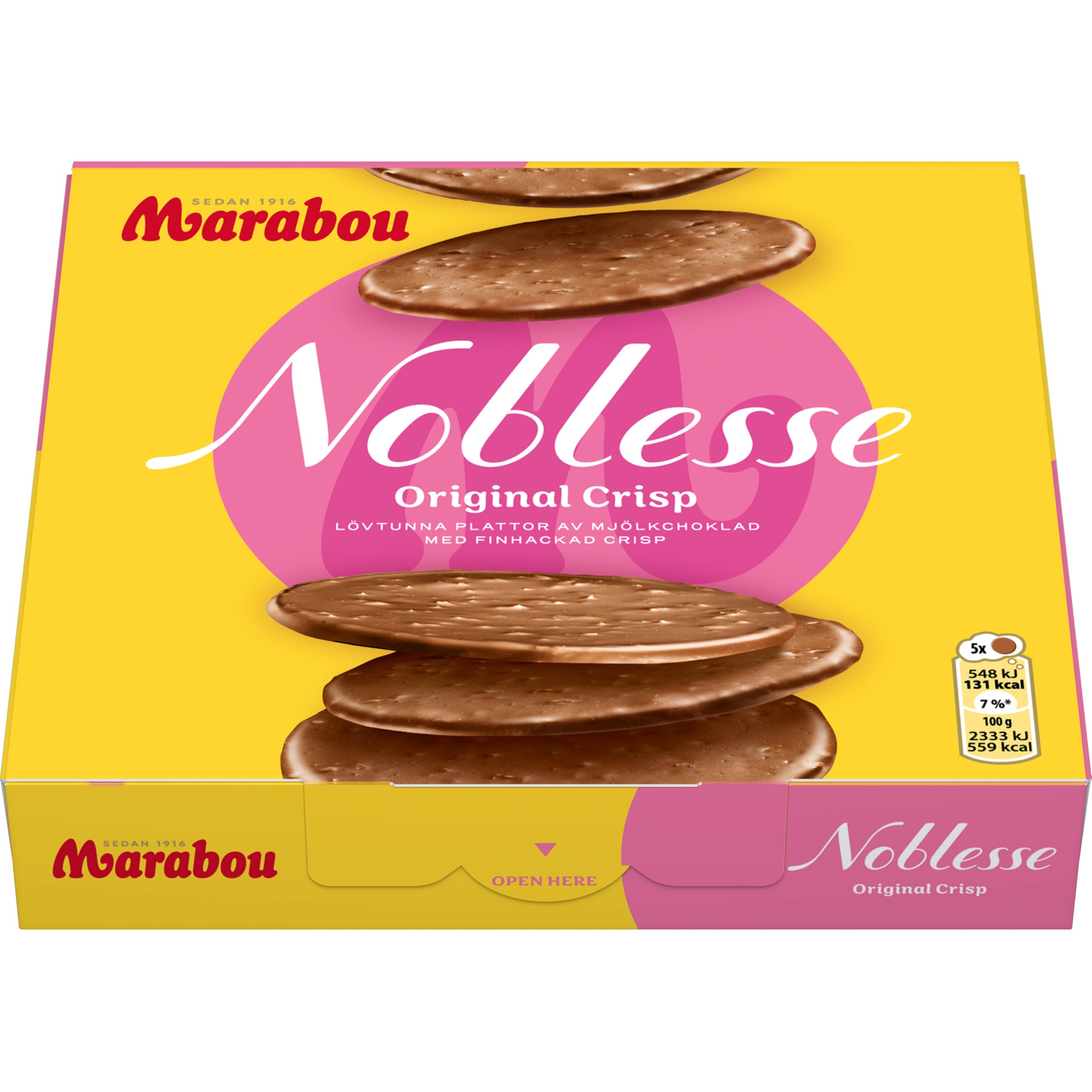 Marabou Noblesse Original Vollmilchschokolade 12x150g Knusper