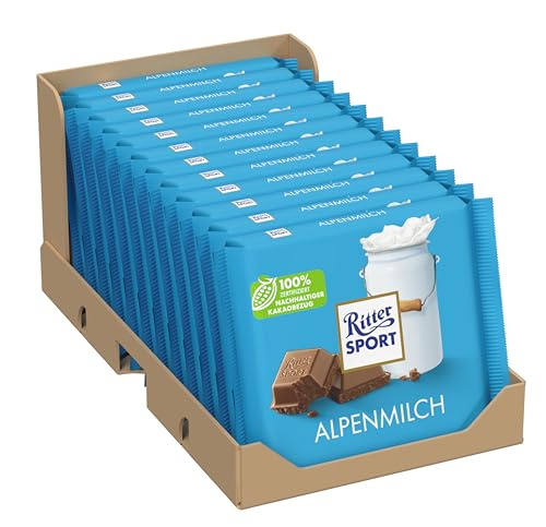 Ritter Sport Bunte Vielfalt Alpenmilch Tafel 12x100g Klassiker
