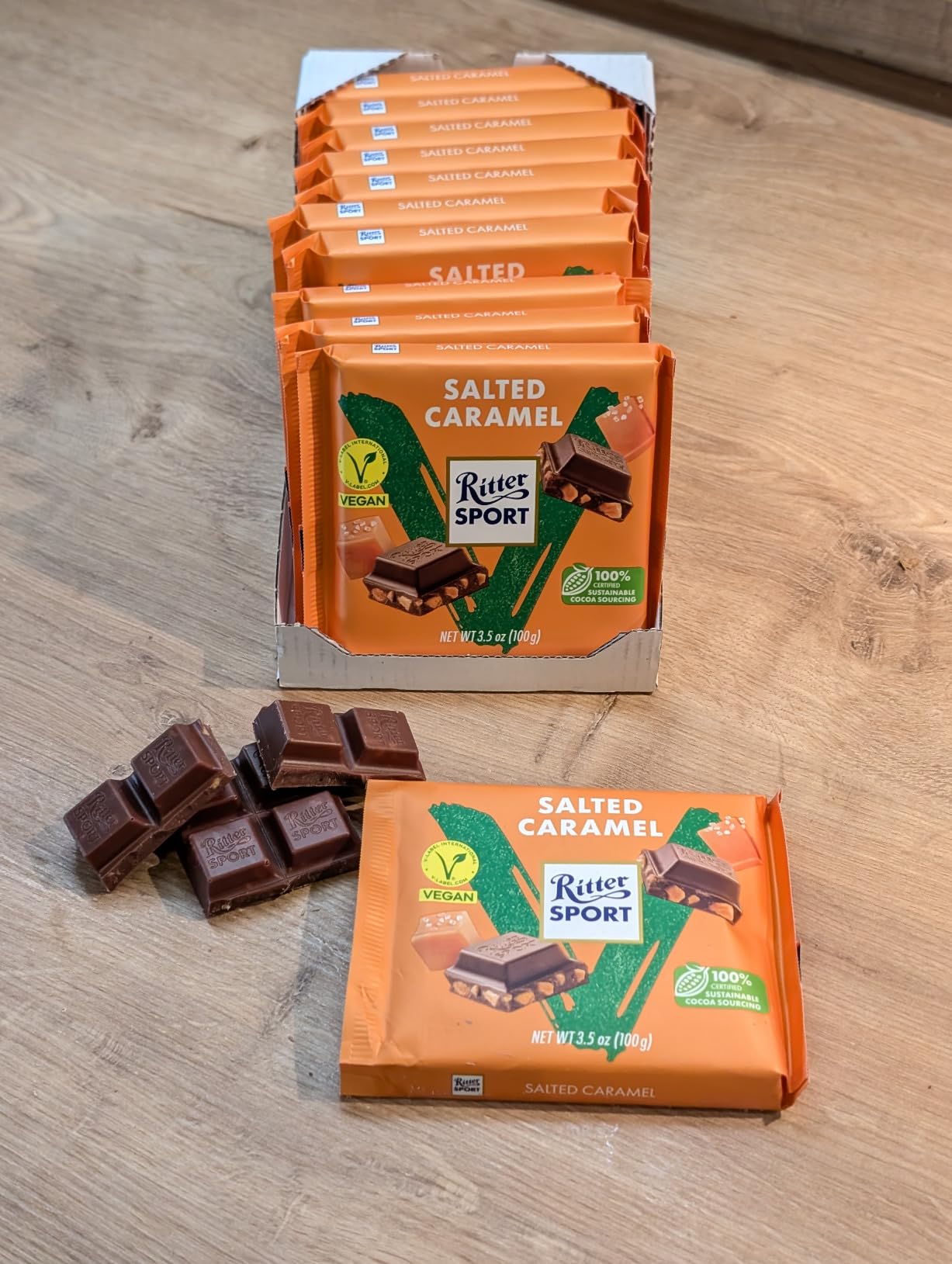 Ritter Sport Vegan Salted Caramel Schokolade 11x100g