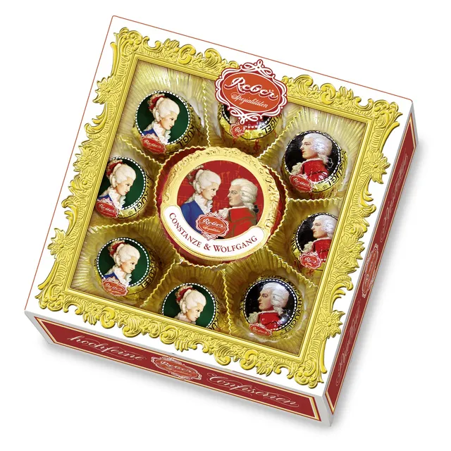 Reber Wolfgang Constanze Pralinen 9er 197 g Geschenkpackung