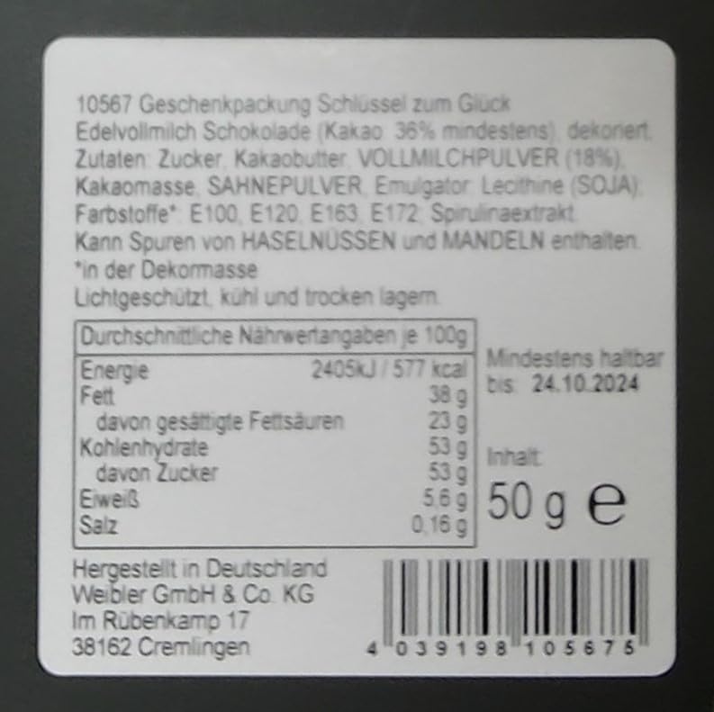 HUSSEL Confiserie Schokolade Werkzeug 125g Vollmilch