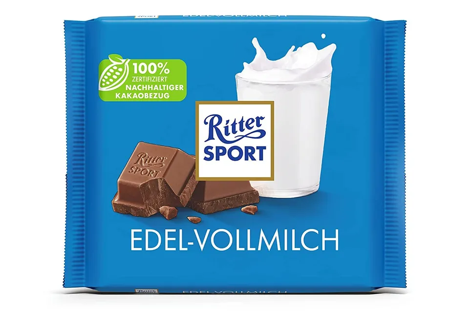 Ritter Sport Edel-Vollmilch Vollmilchschokolade 100g Kakao 35%