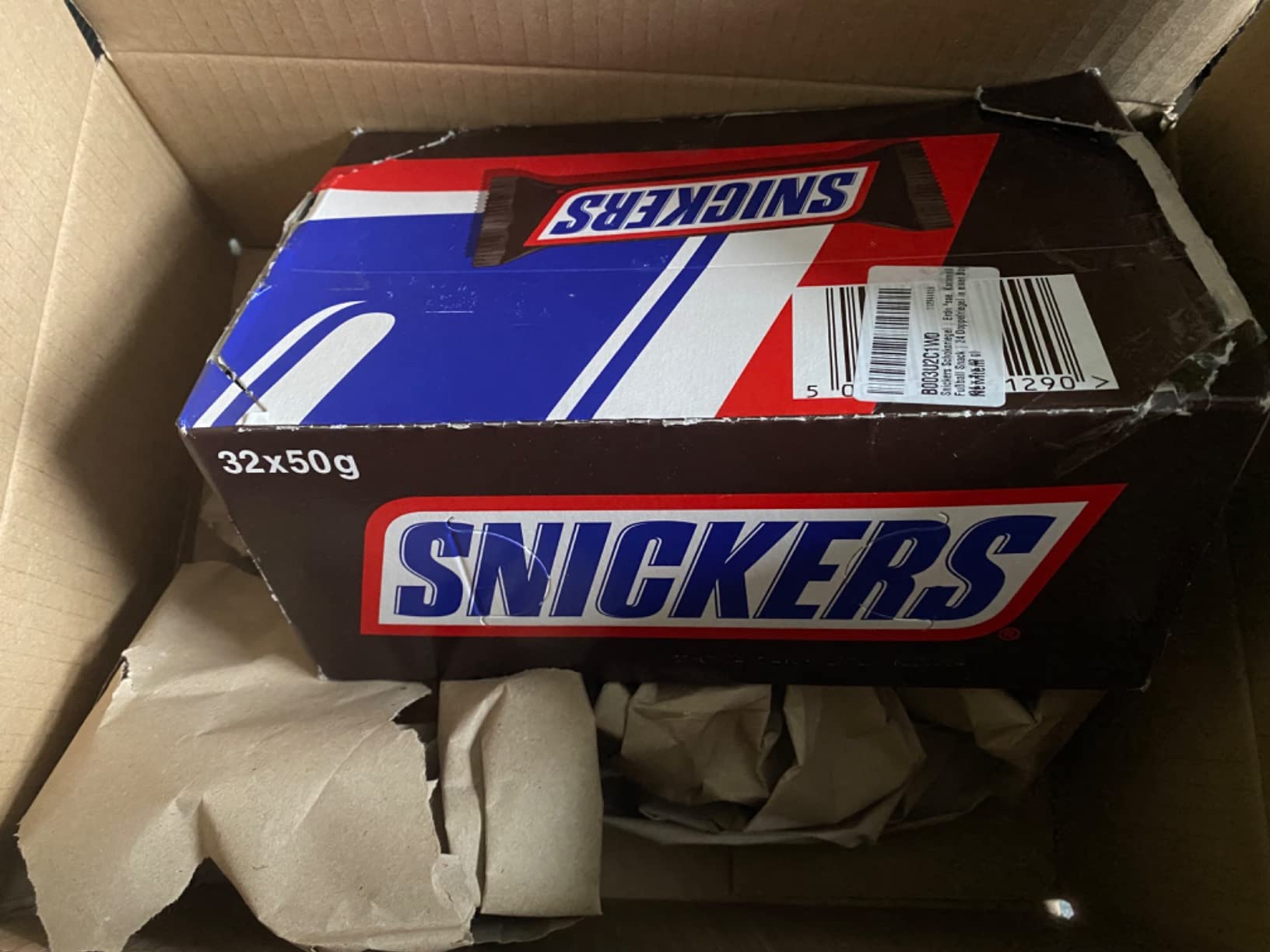 Snickers Original Schokoriegel Doppelpack 24 x 2 x 40g Erdnuss