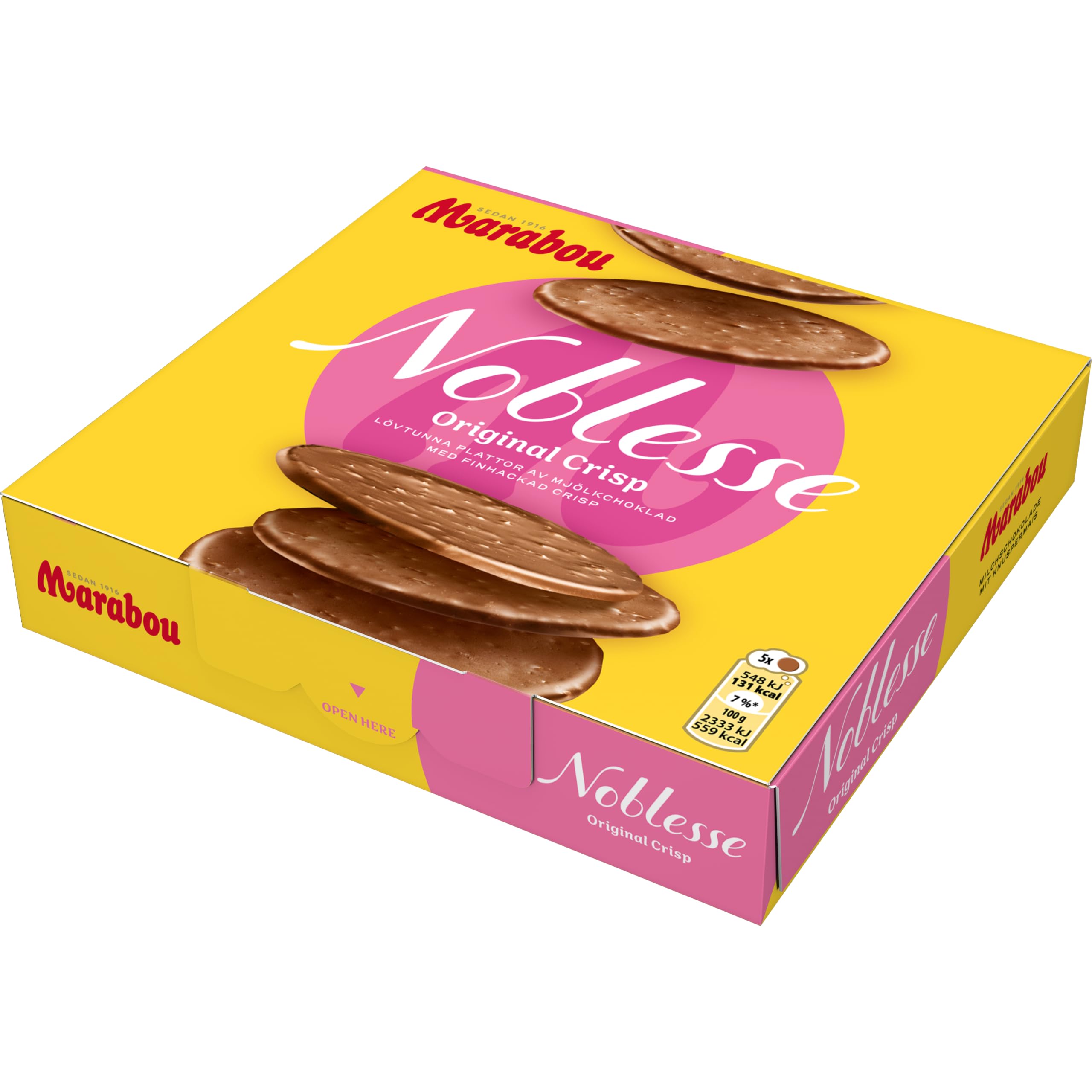 Marabou Noblesse Original Vollmilchschokolade 12x150g Knusper