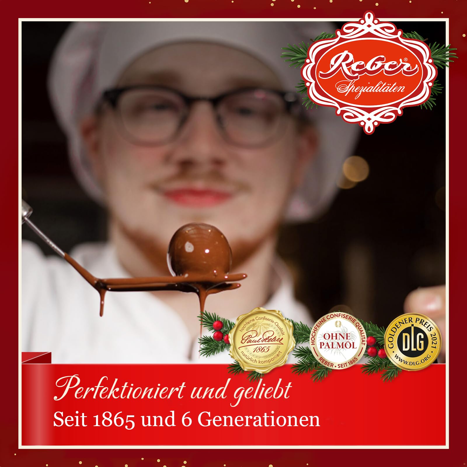 Reber Geschenkbox klein Marzipan Mozart-Mix 20 Stück