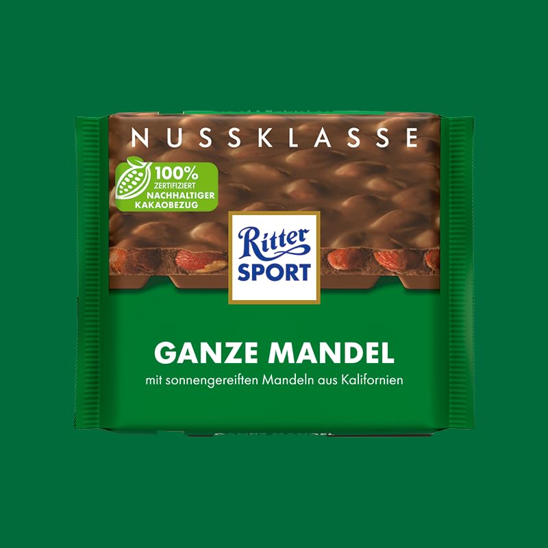 Ritter Sport Nuss-Klasse Ganze Mandel Tafel Vollmilch 11x100g