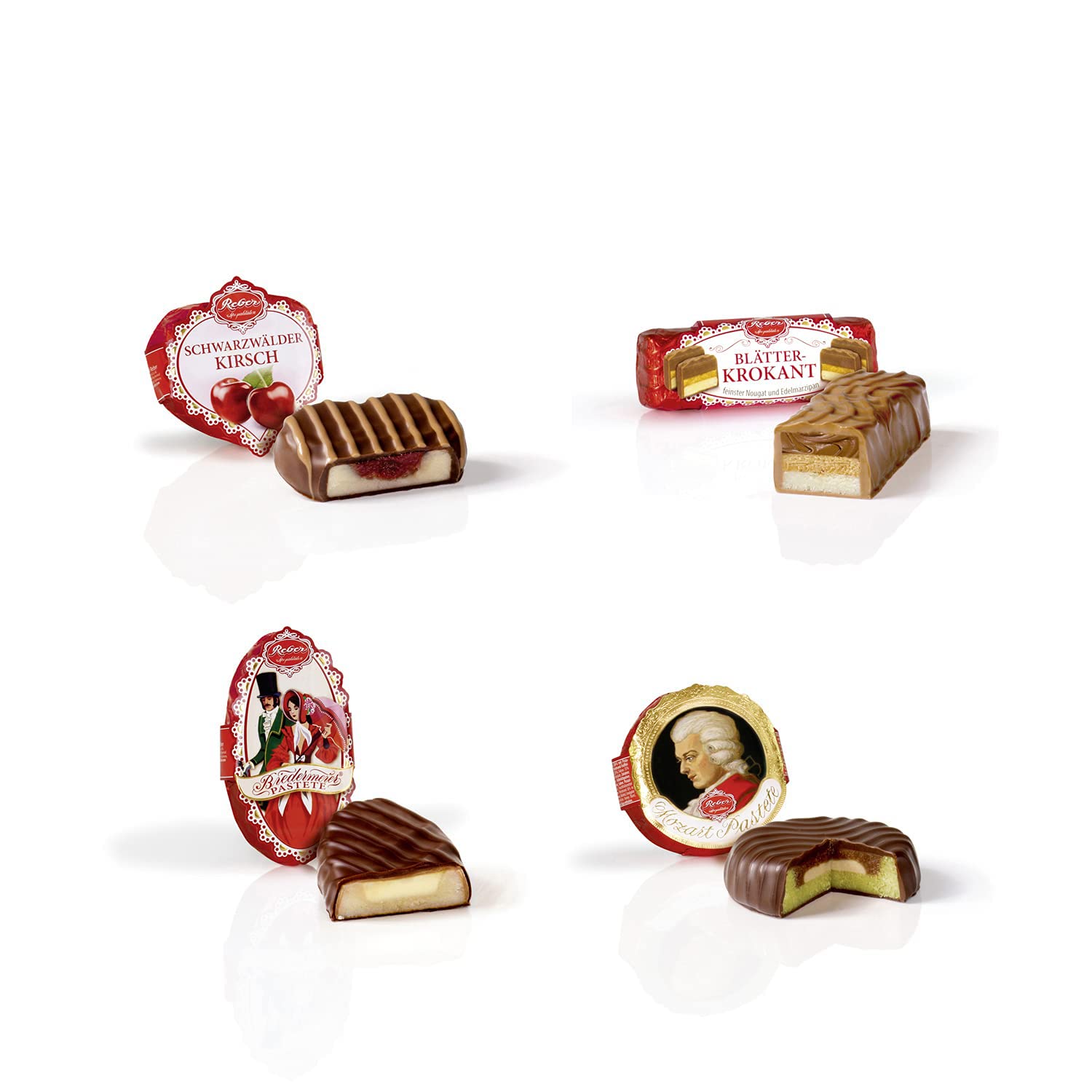 Reber Spezialitäten-Kassette Pralinen 11er 380g Weihnachten